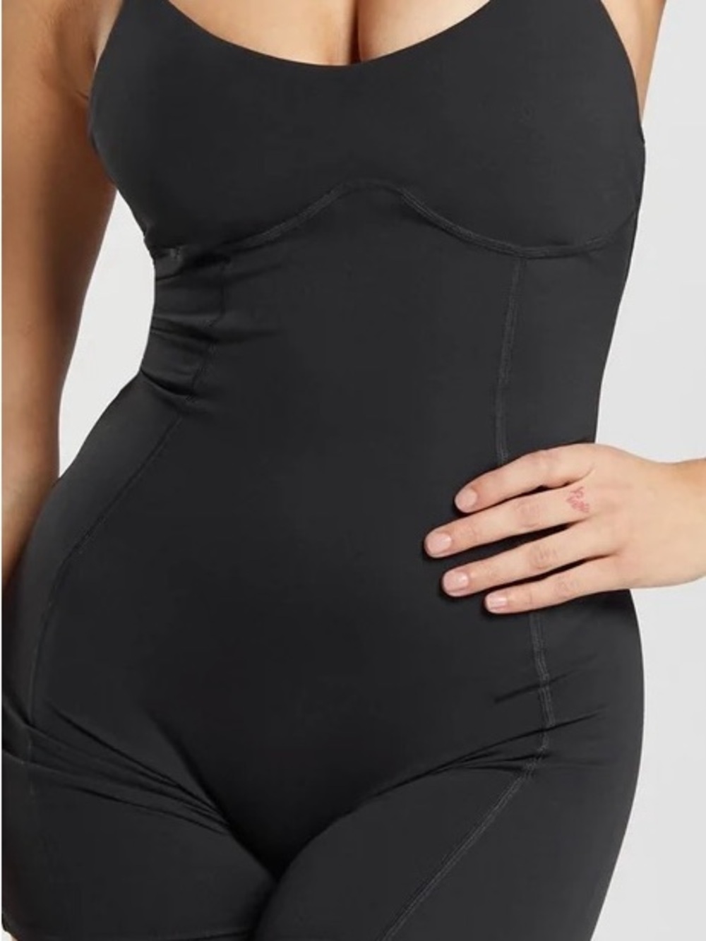 Gymshark Strappy all in one size M-body fit black